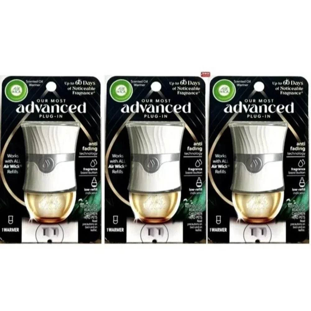Air Wick Advanced Plug-In Scented Oil Gadget – Home Air Freshener (3-Pack) - New